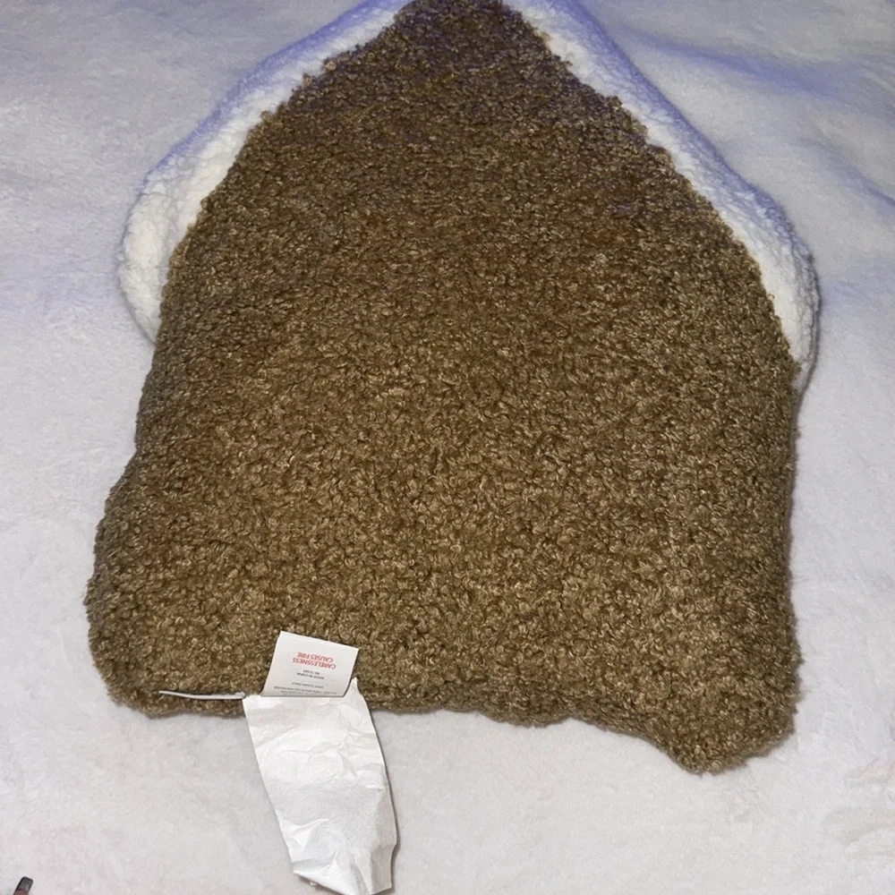 Martha Stewart large  Teddy Gingerbread House Shaped Pillow
